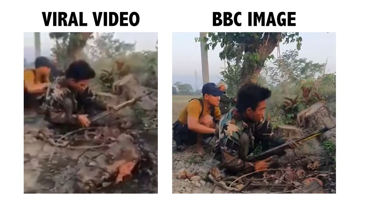According to several reports, the video is from Myanmar and unrelated to Manipur violence.