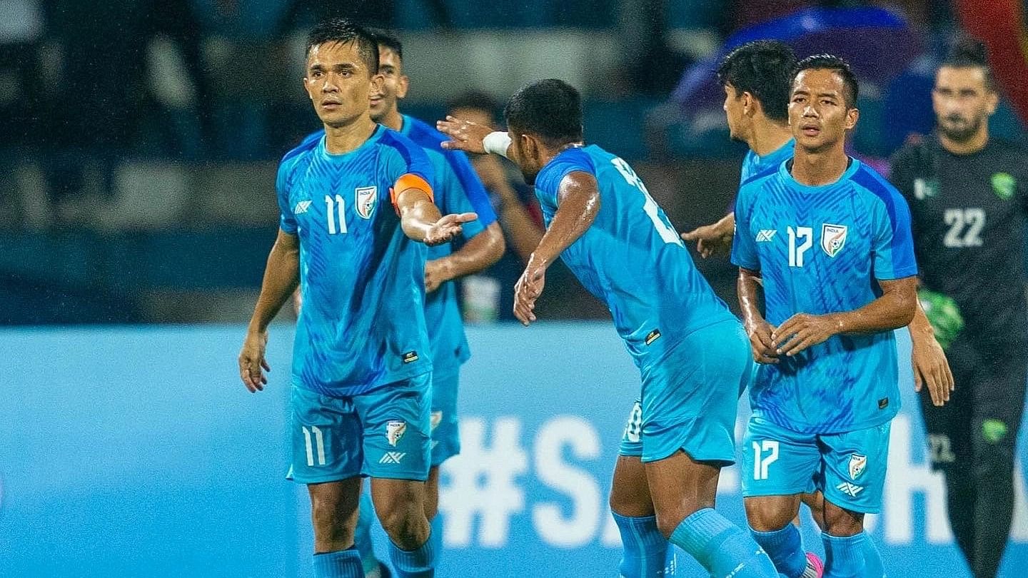 <div class="paragraphs"><p>India's senior men's team has left for Saudi Arabia to play against Afghanistan for FIFA World Cup qualifiers.</p></div>