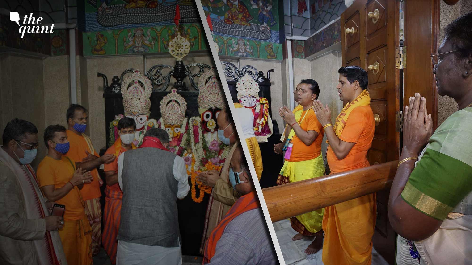 <div class="paragraphs"><p>Murmu visited the Lord Jagannath temple in Delhi's Hauz Khas village on Tuesday, 20 June, on the occasion of the commencement of the annual rath yatra.</p></div>