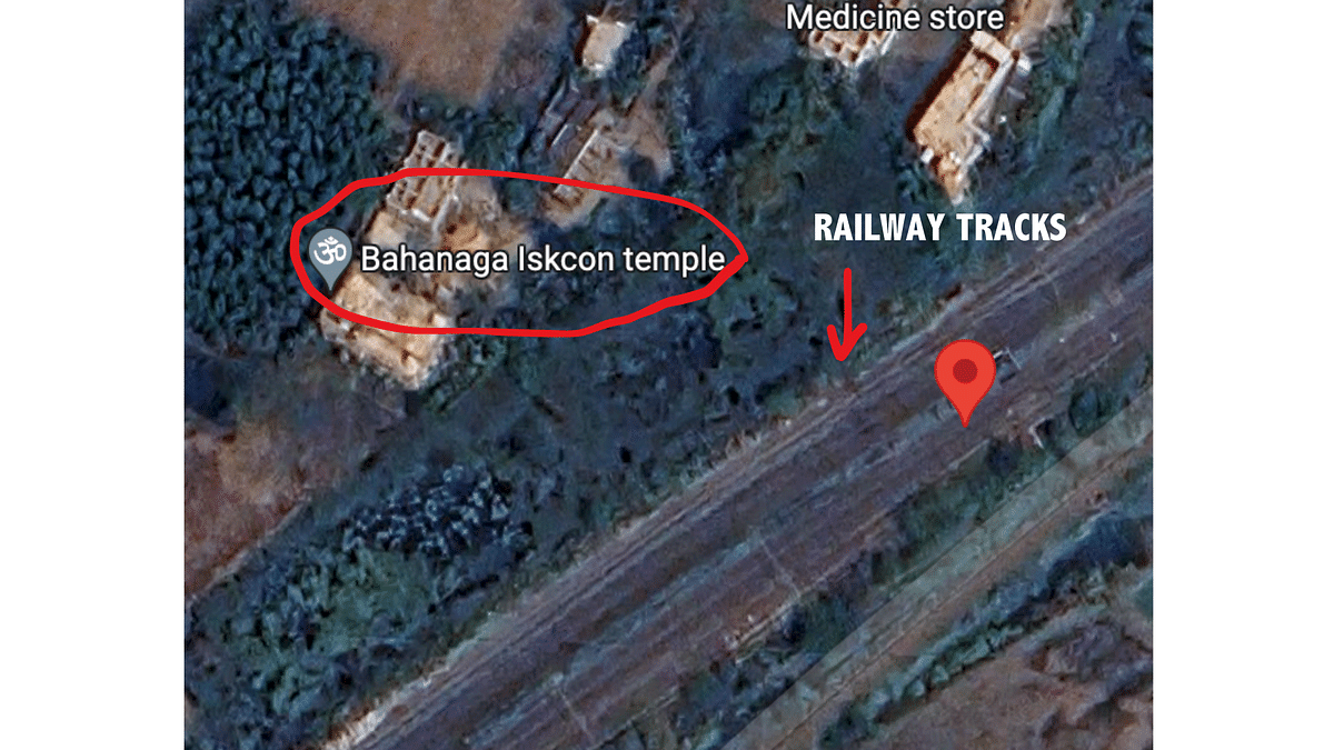The structure in the image shows the Bahanaga ISKCON temple. 