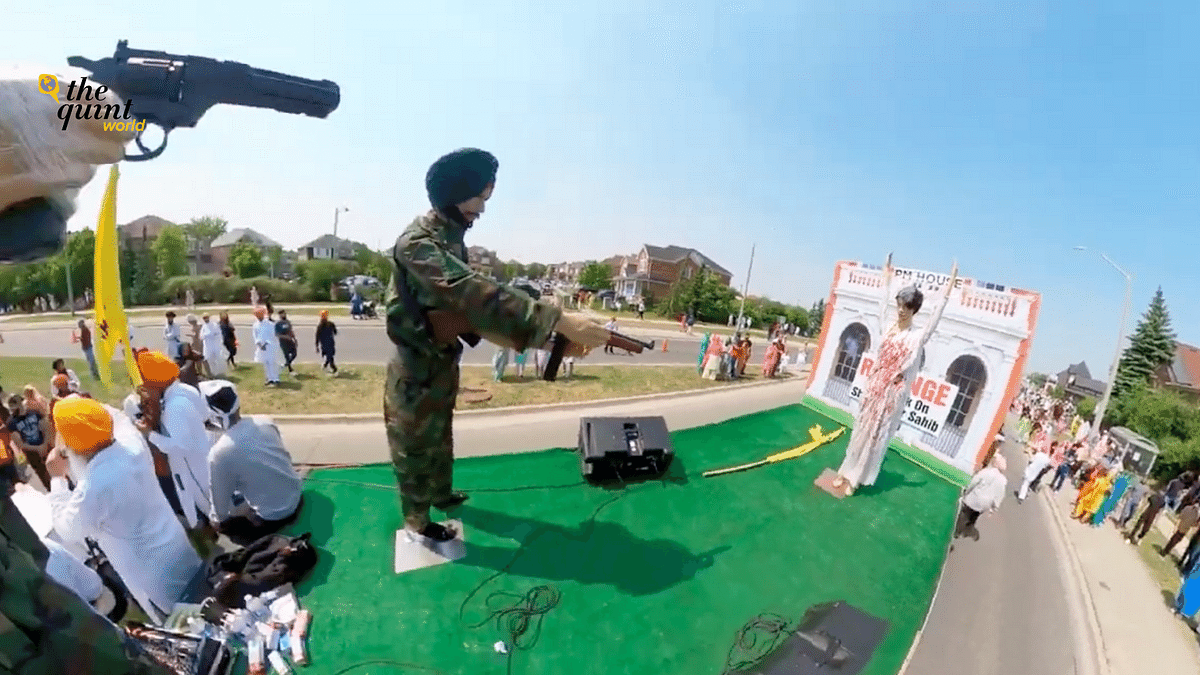 Tableau Depicting Indira Gandhi’s Assassination Part of a Parade in Canada