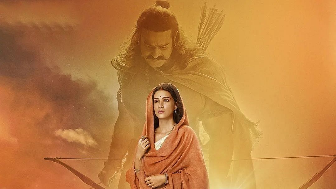 <div class="paragraphs"><p>Prabhas and Kriti Sanon in the poster for<em> Adipurush.</em></p></div>