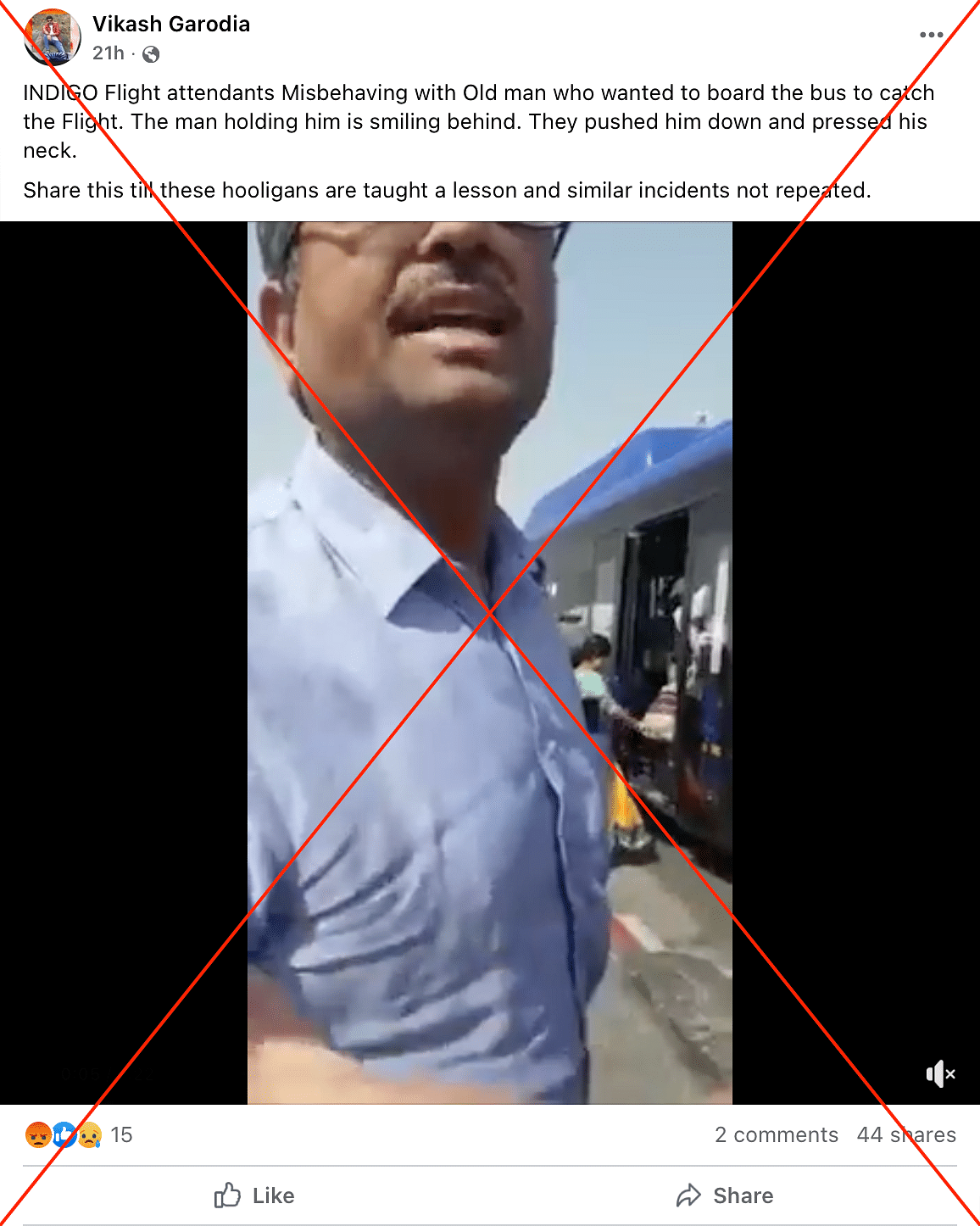 The video dates back to October 2017, when Rajeev Katyal was assaulted by IndiGo staffers at Delhi's IGI airport.