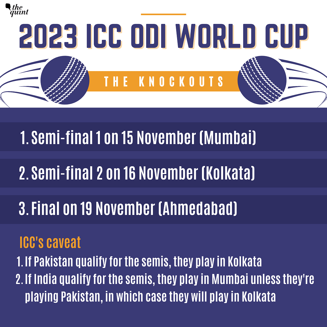 The 2023 ODI World Cup will be played from 5 October to 19 November in India.