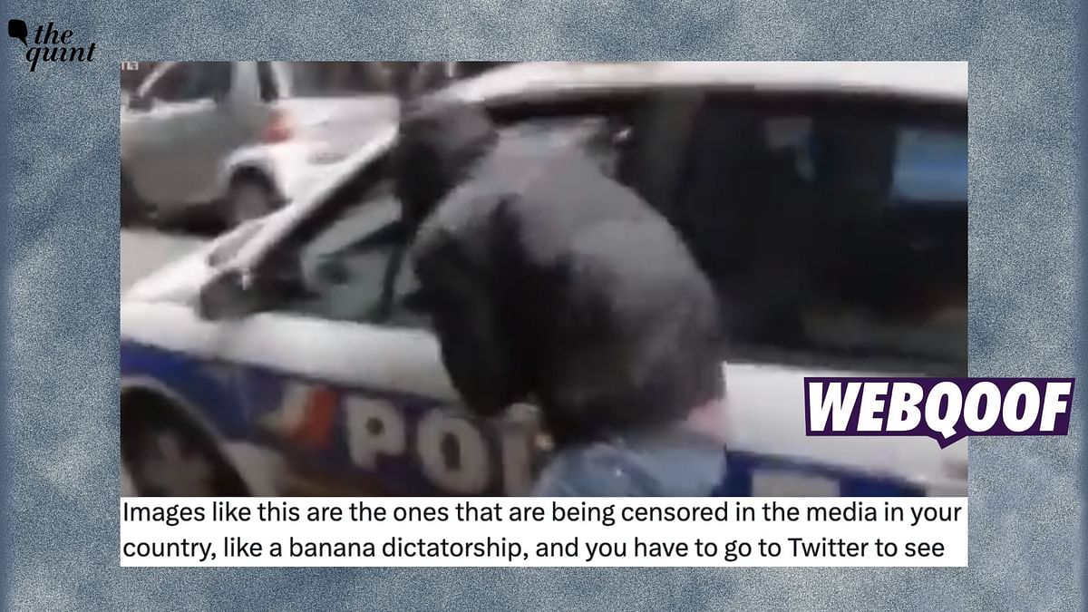 Old Video Showing Protestors Burning Police Vehicle in France Shared as Recent