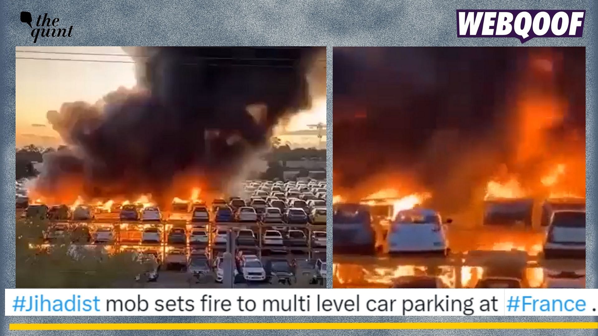 <div class="paragraphs"><p>Fact-check: An old video of&nbsp; Australia's parking lot on fire is being falsely shared as video from France protests.&nbsp;</p></div>