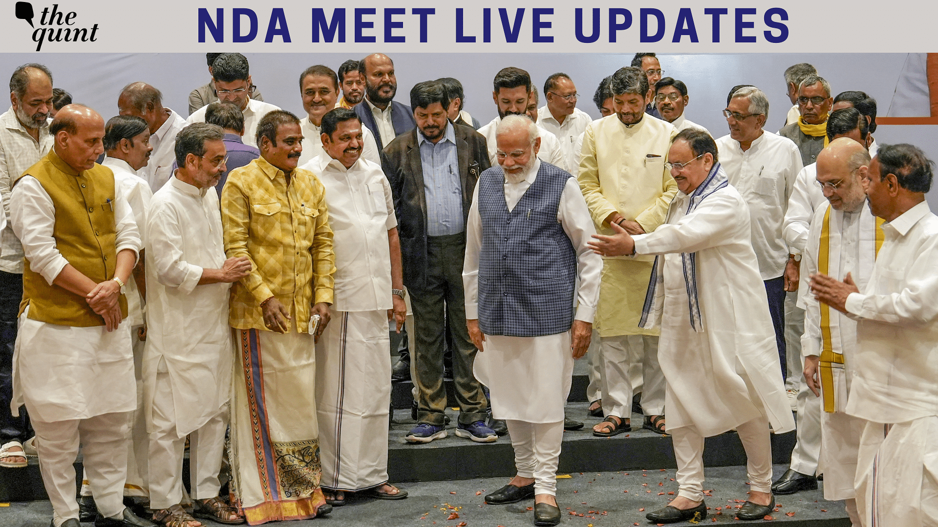 NDA Meet LIVE Updates | ’NDA Not Made for Toppling Govt’: PM Addresses Gathering