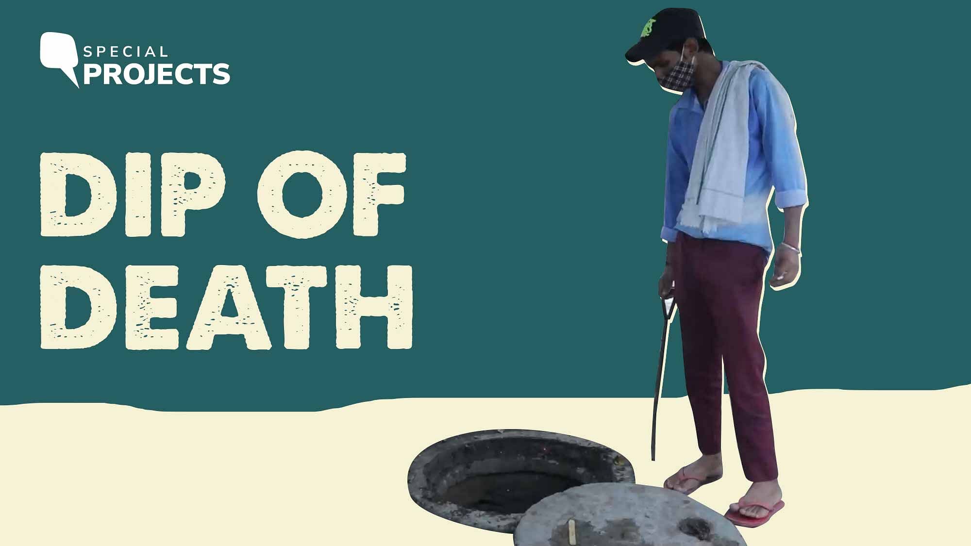 <div class="paragraphs"><p>Sachin Kumar, like his father, cleans sewers in the national capital. Once every few days, he covers his mouth with a cloth mask and goes inside a manhole for Rs 400 a day.</p></div>