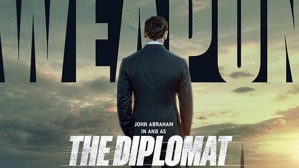 <div class="paragraphs"><p>John Abraham unveils poster of his upcoming film,<em> The Diplomat.</em></p></div>
