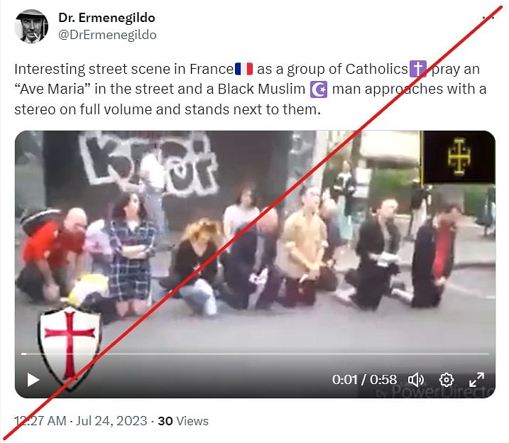This video dates back to 2016 and is unrelated to the recent protests witnessed in France. 
