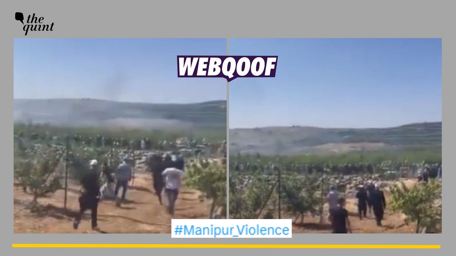 <div class="paragraphs"><p>Fact-Check | The video is from Syria's Golan and is not related to Manipur.</p></div>