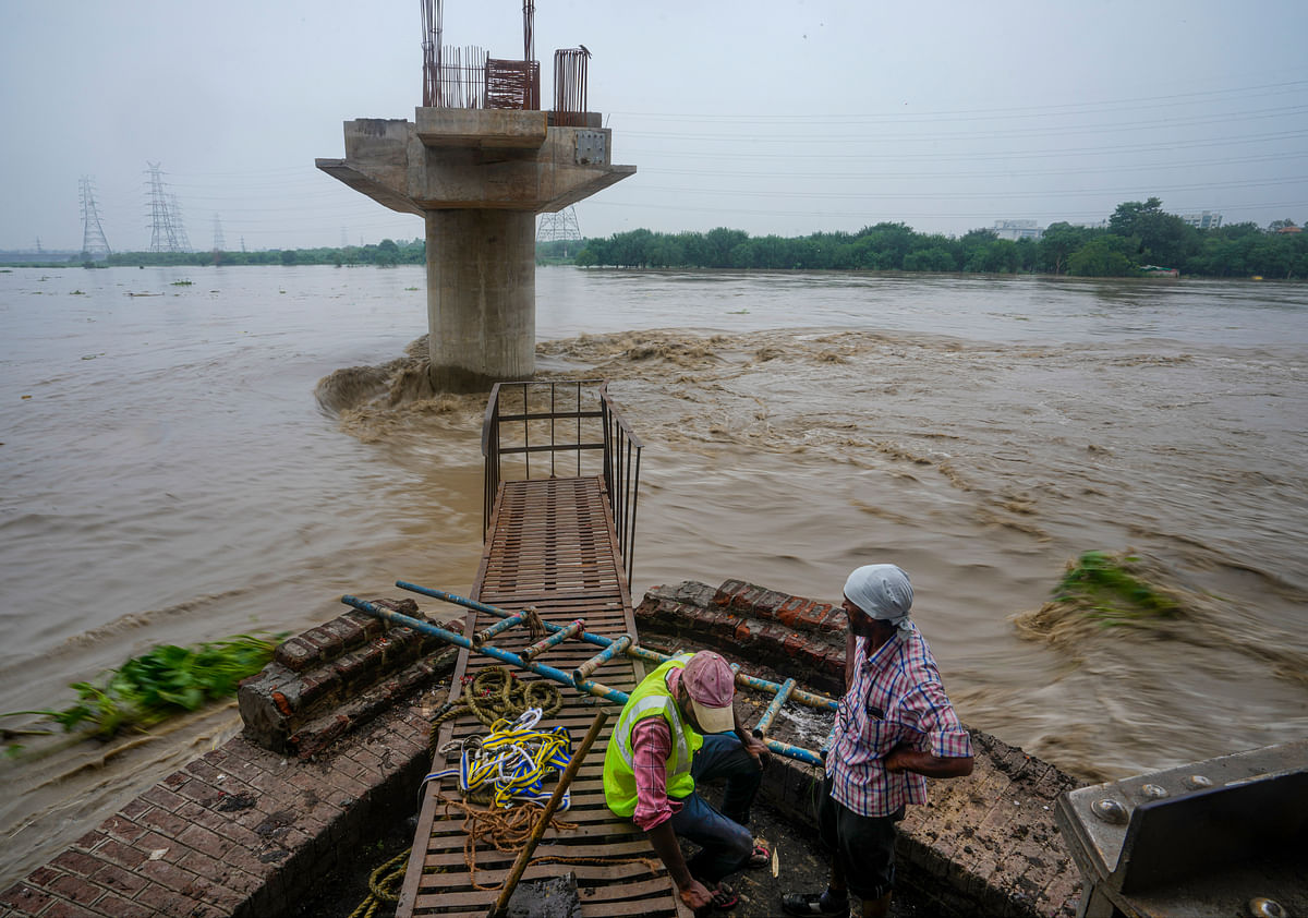 The Yamuna reached its highest-ever water level of 208.48 metres at 8 am on Thursday.