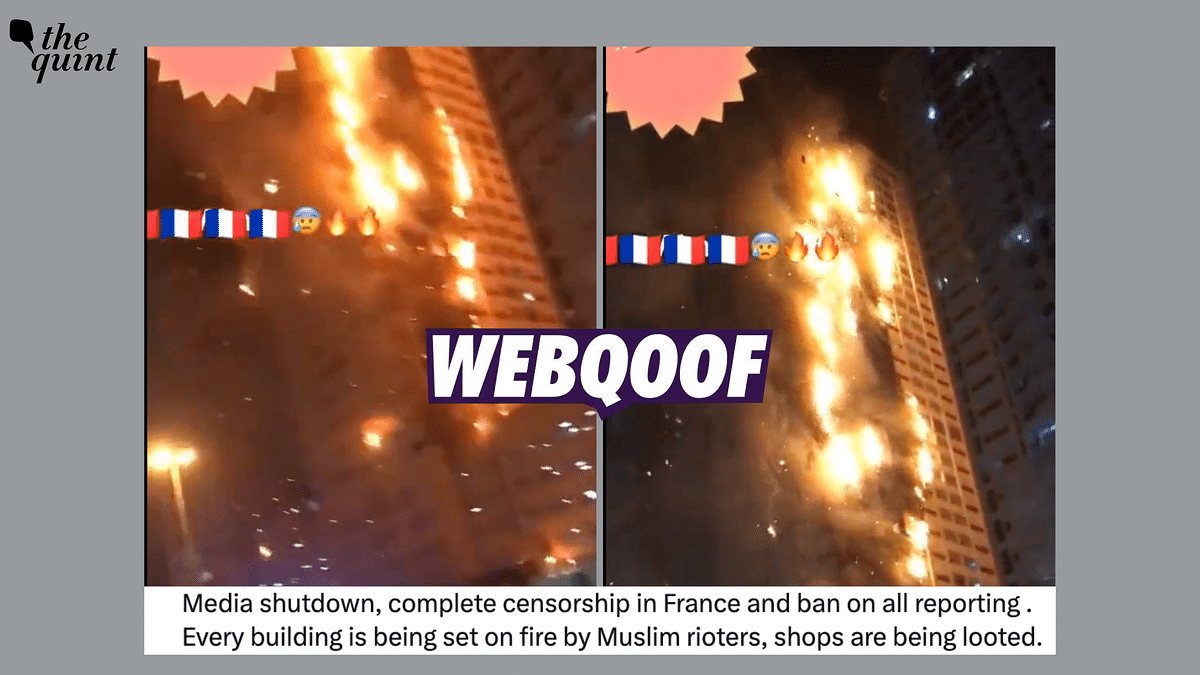 Fact-Check: Video Shows a Burning Building in UAE, Not France