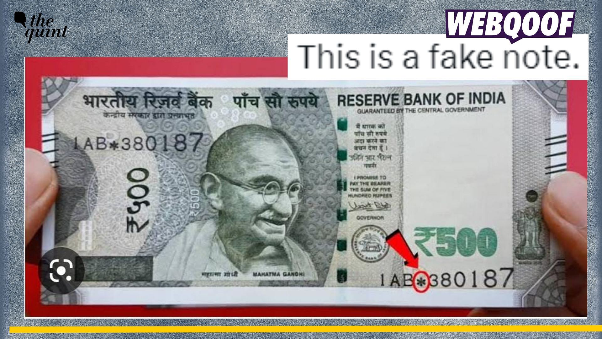 <div class="paragraphs"><p>Fact-check:&nbsp;A false claim about 500 rupees with 'star' in their serial numbers being fake goes viral.</p></div>