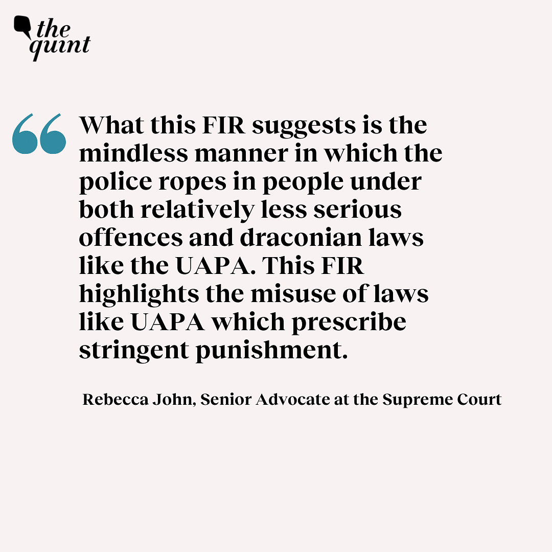 The FIR was filed in 2022. None of the accused knew about it until a few weeks ago. 
