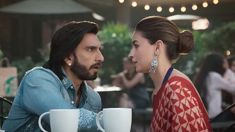 <div class="paragraphs"><p>Ranveer Singh and Alia Bhatt in a still from <em>Rocky Aur Rani Kii Prem Kahaani</em>.</p></div>