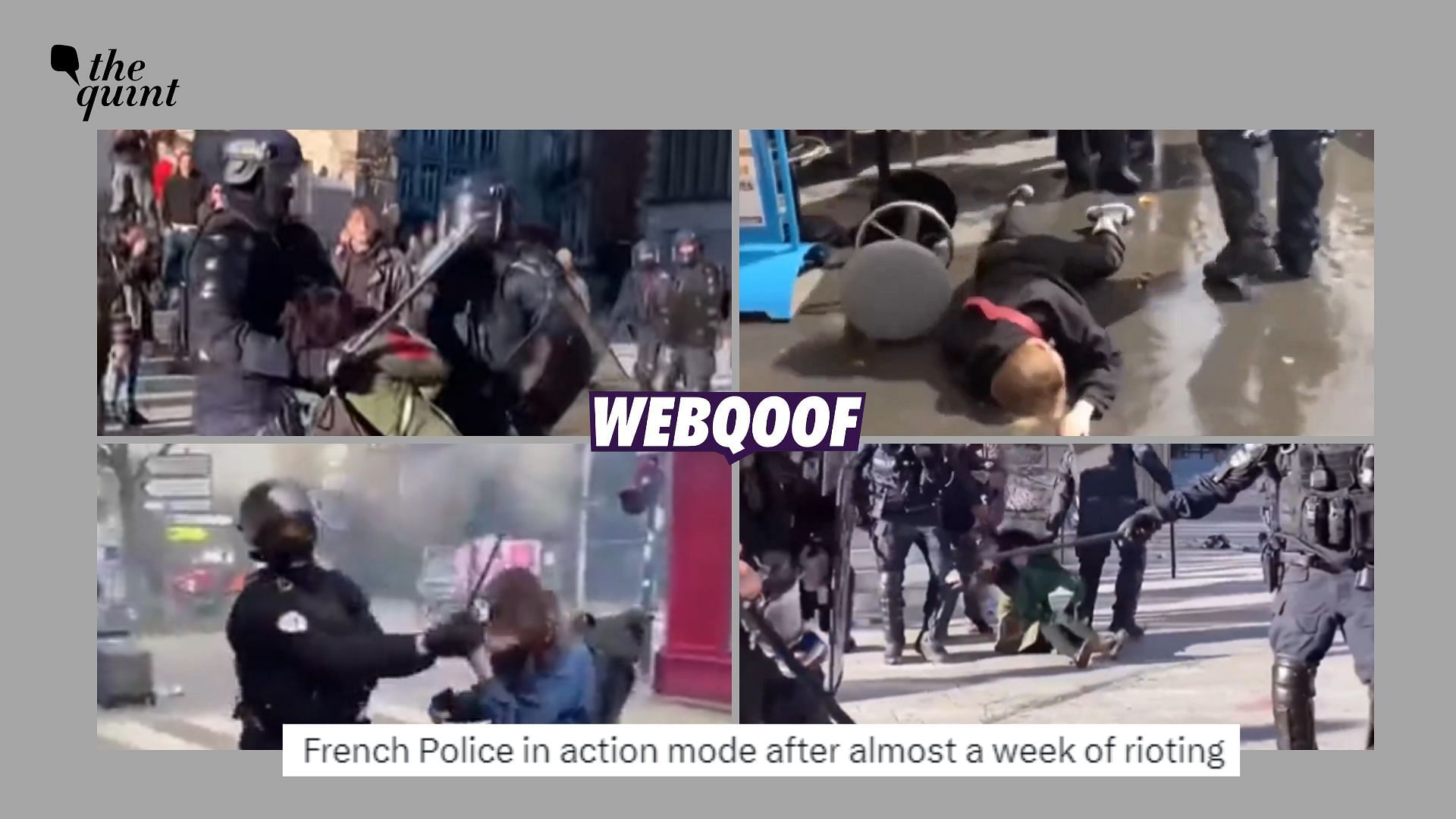 <div class="paragraphs"><p>Fact-Check | The video predates the recent violence that broke out in France.</p></div>