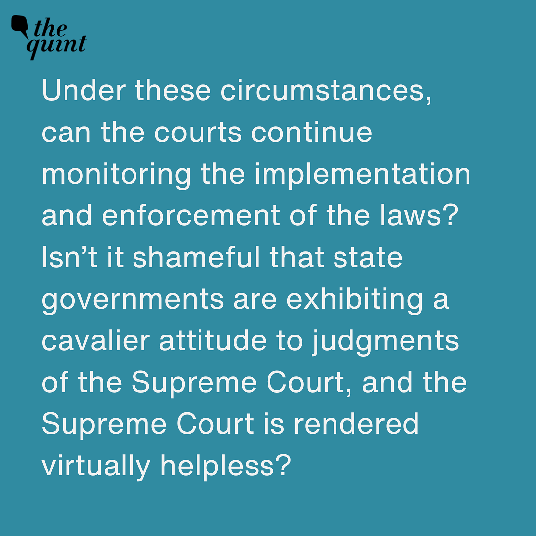 Isn’t it shameful that state governments are exhibiting a cavalier attitude to judgments of the Supreme Court?