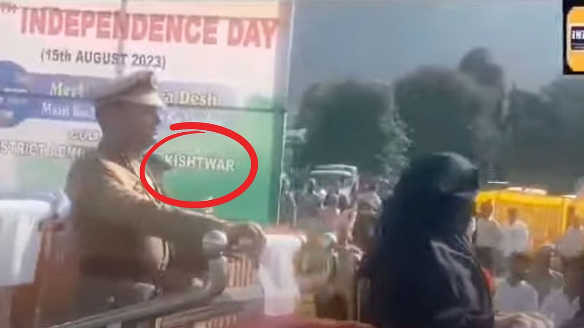 The video is from Jammu and Kashmir and shows the vice chairperson of Kishtwar's District Development Council.