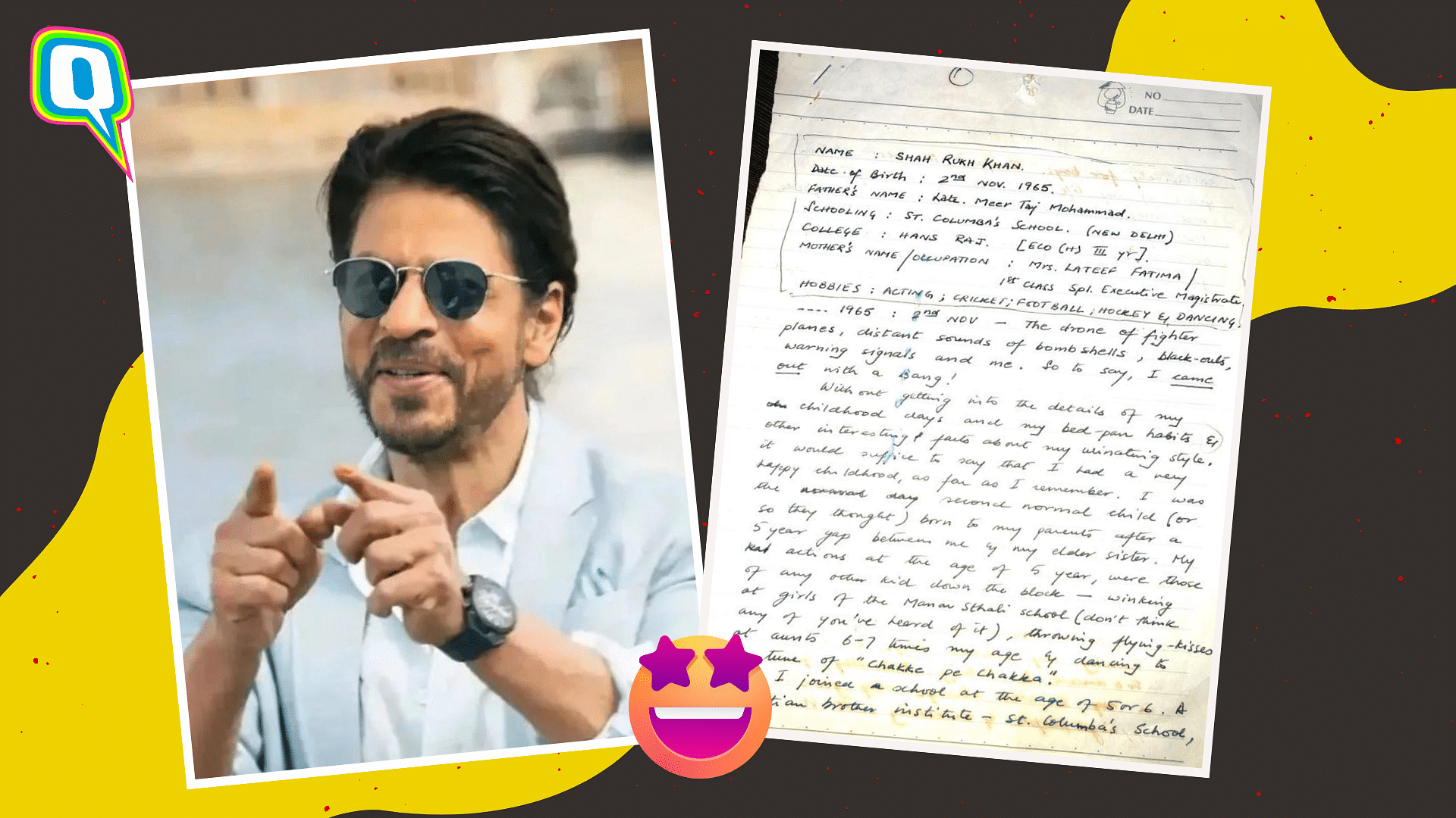 <div class="paragraphs"><p>'Had A Happy Childhood': Shah Rukh Khan's Handwritten College Essay Goes Viral</p></div>