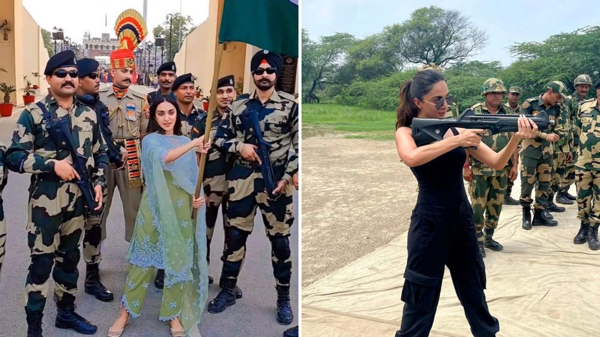 <div class="paragraphs"><p>Kiara Advani joins the soldiers at the Wagah border.</p></div>