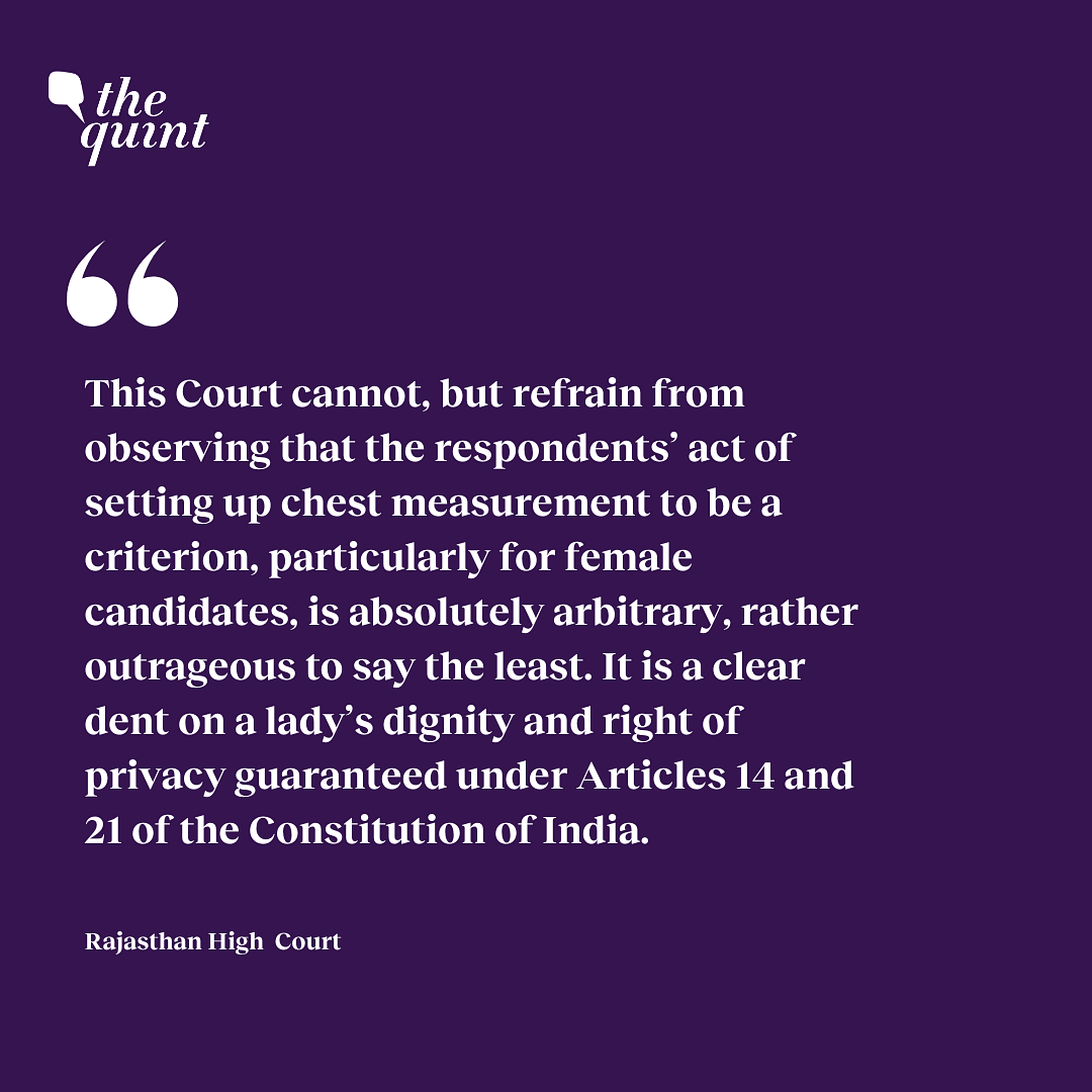 Three women candidates approached the Rajasthan High Court regarding the mandate. Here's all you need to know.