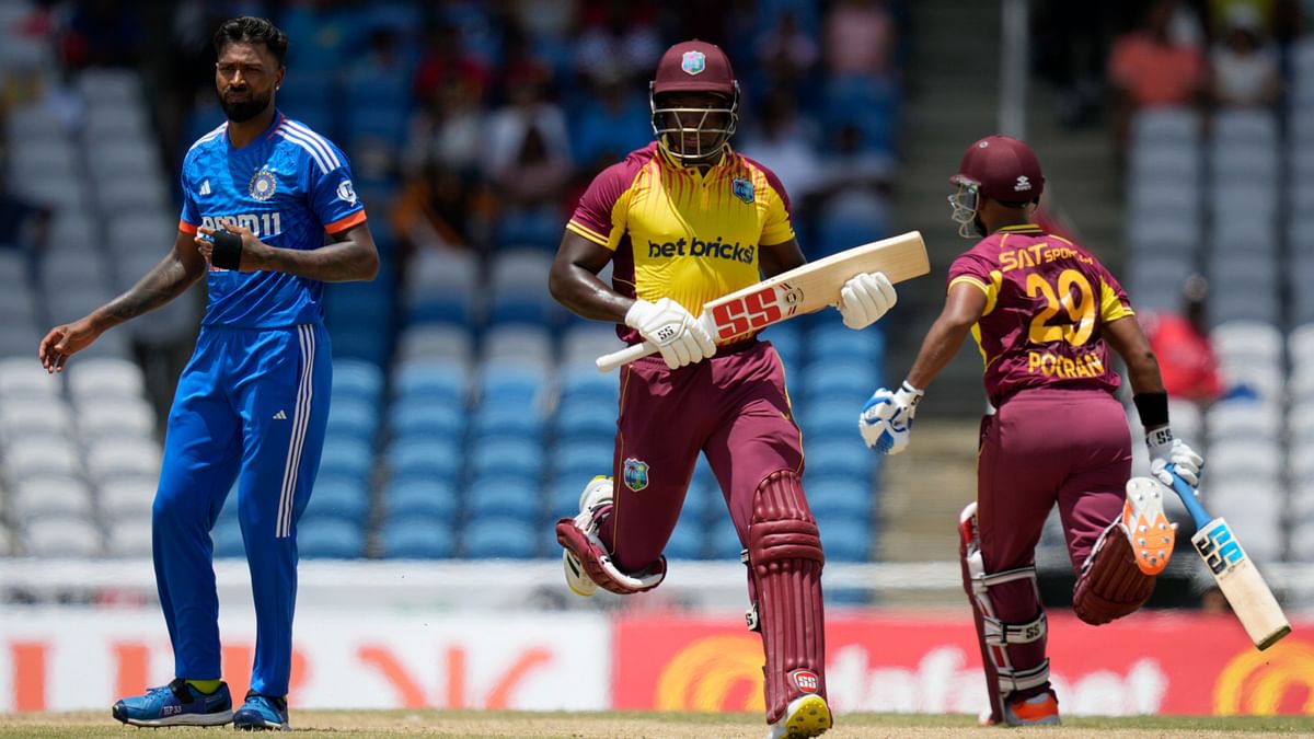 India vs West Indies, 1st T20I: Despite debutant Tilak Varma's 39, India could not chase down a target of 150 runs.