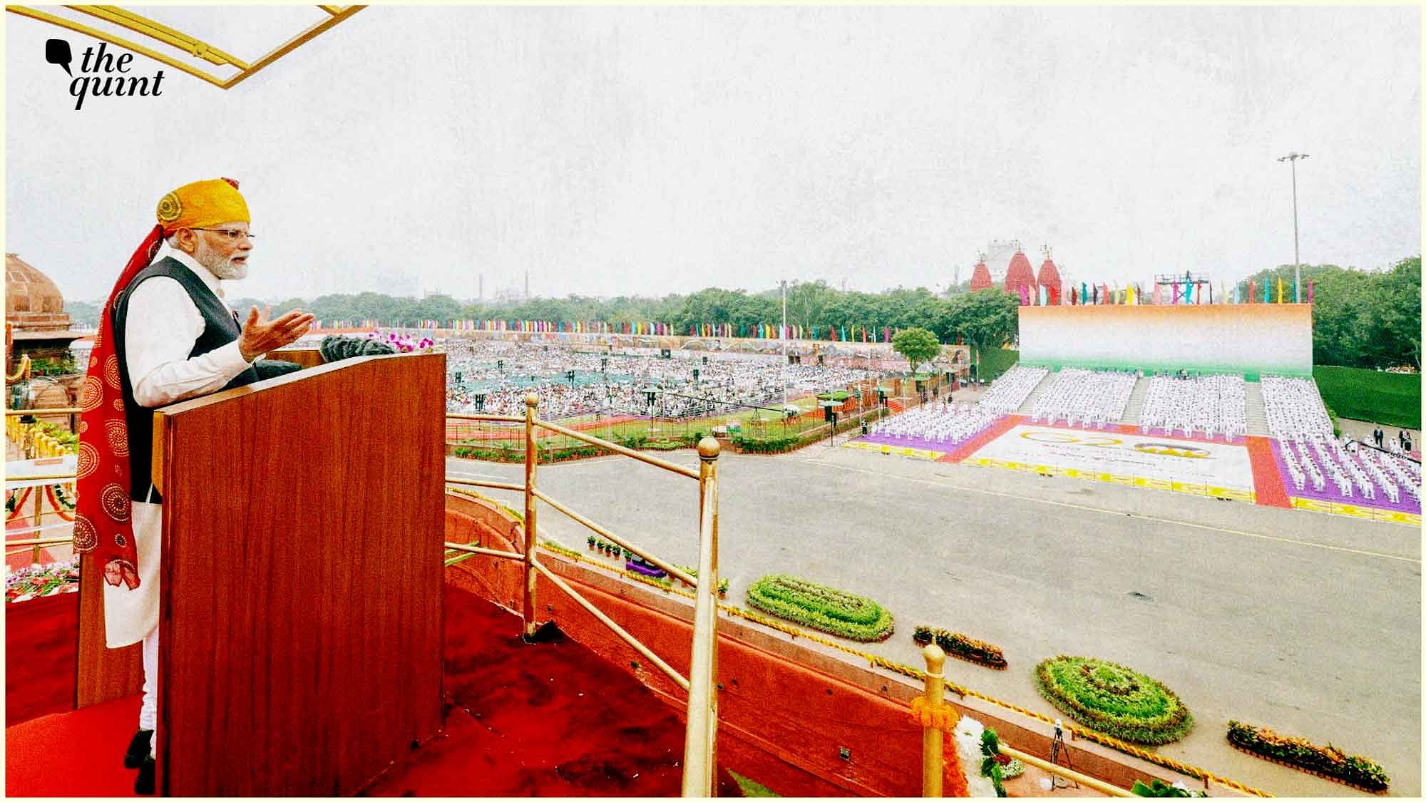 <div class="paragraphs"><p>PM Modi delivering his independence day speech.&nbsp;</p></div>