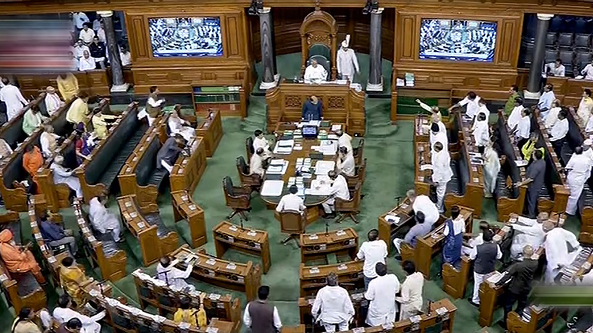 <div class="paragraphs"><p>A view of the Lok Sabha during the Monsoon session of Parliament in New Delhi on Thursday, 3 August.</p></div>