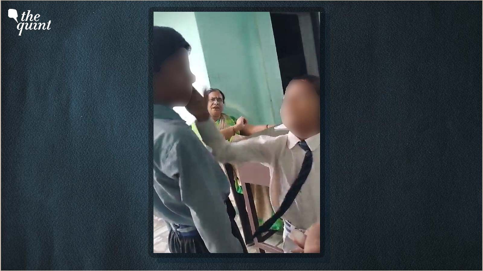 <div class="paragraphs"><p>A video, purportedly showing a teacher asking students to beat one student has gone viral.</p></div>