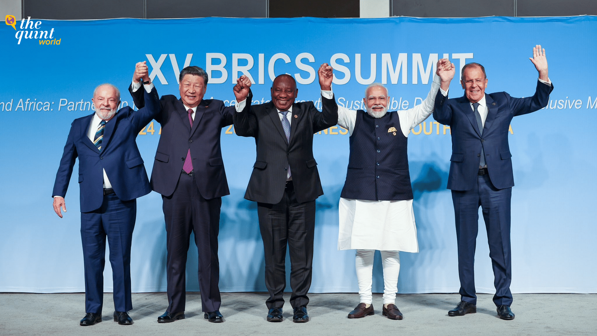 <div class="paragraphs"><p>Following a day of deliberations and discussions during the BRICS Summit, South African President Cyril Ramaphosa addressed a press conference alongside fellow world leaders and invited six new countries to join the bloc</p></div>