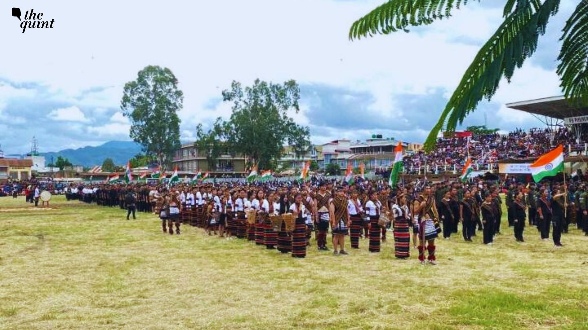 <div class="paragraphs"><p>Independence Day parade by village volunteers in Manipur's Churachandpur District.</p></div>