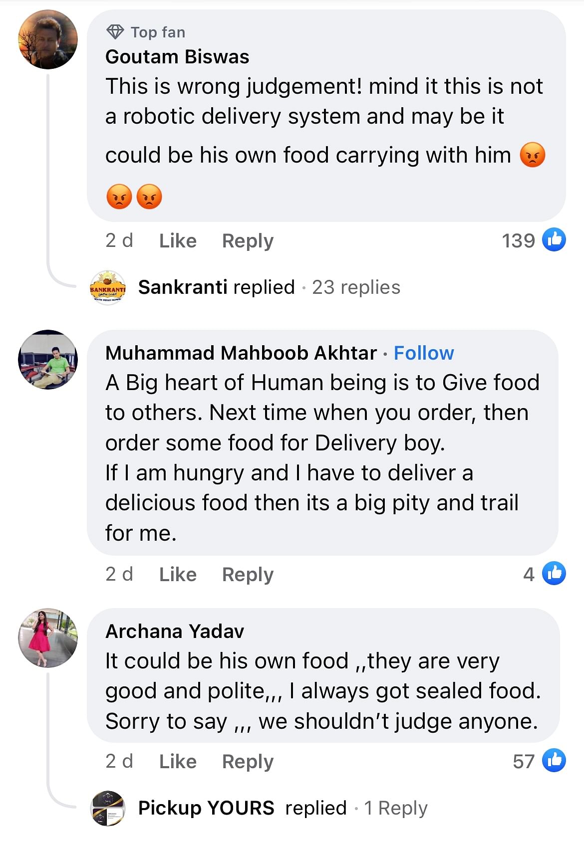 The viral clip was shared with the caption, “For all those who order from Zomato / Swiggy”.