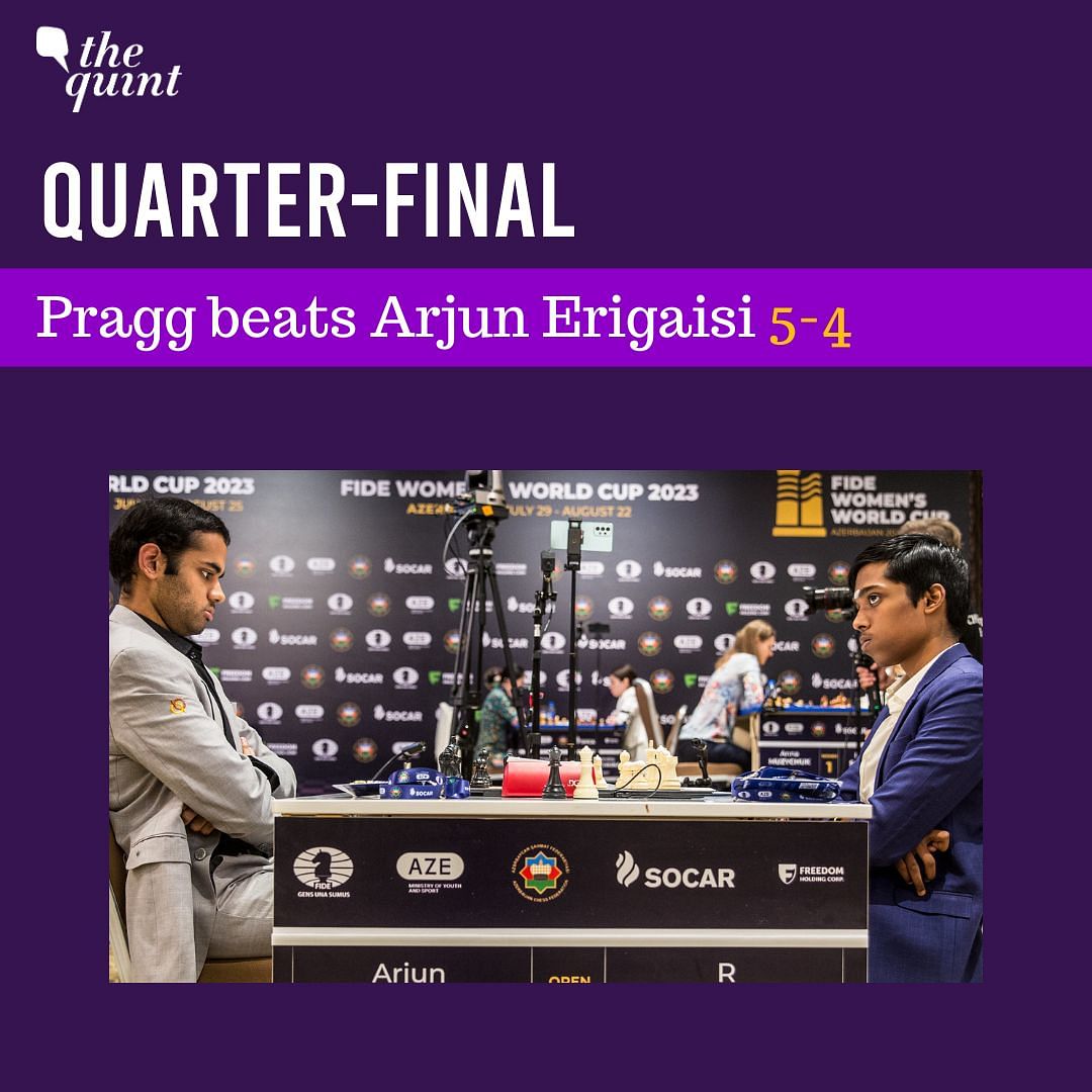 2023 Chess World Cup quarterfinals: Praggnanandhaa takes Erigaisi