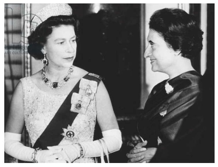 We found that the video is from Denmark. Former PM Indira Gandhi had met the former Queen of UK in January 1969.