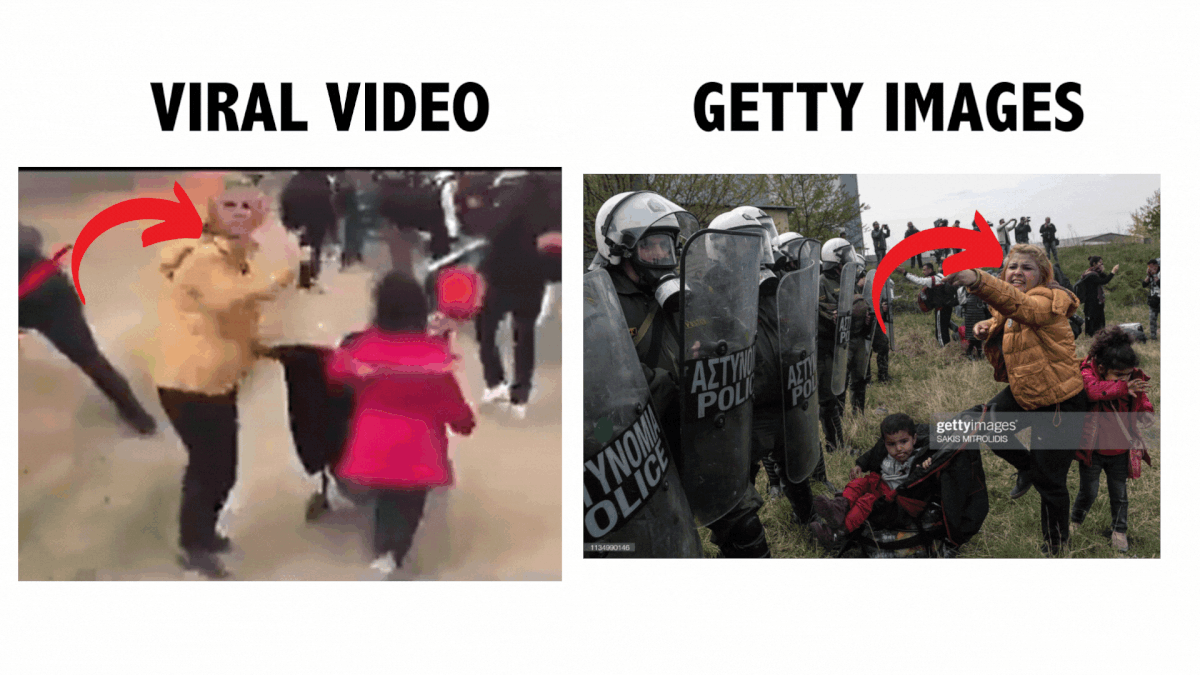 The video is from Greece but dates back to 2019 and shows a clash between police and migrants. 