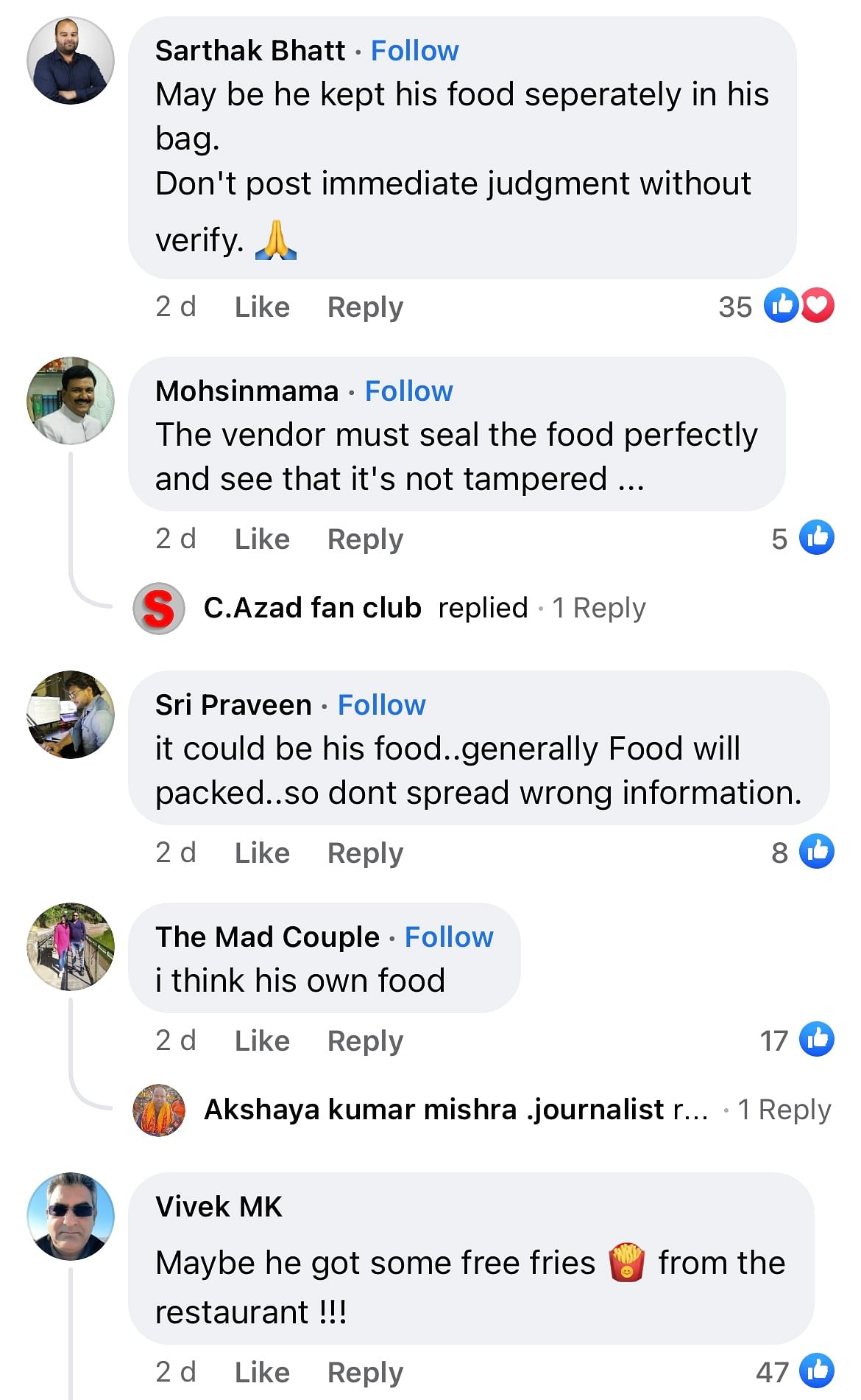 The viral clip was shared with the caption, “For all those who order from Zomato / Swiggy”.