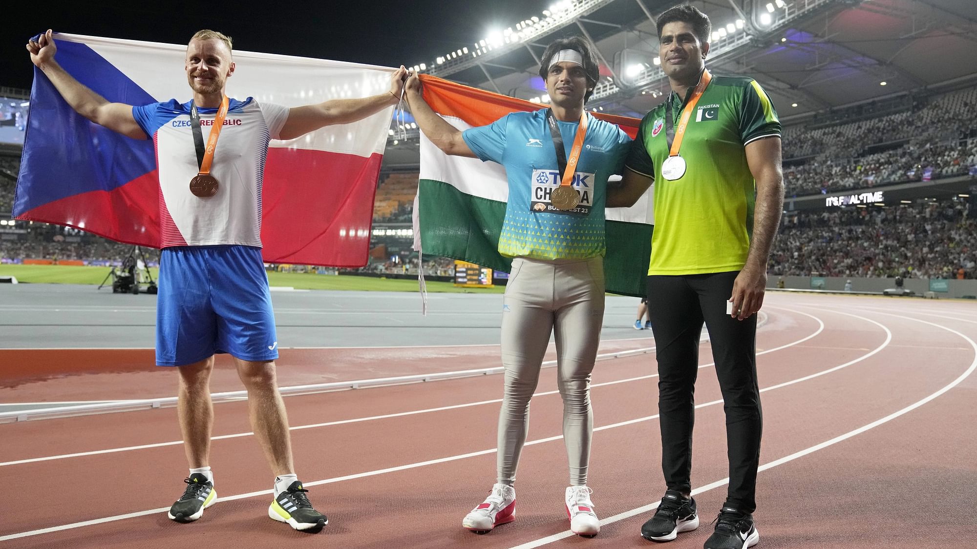 <div class="paragraphs"><p>Neeraj Chopra dedicated his 2023 World Athletics Championships gold medal to his Indian fans.</p></div>