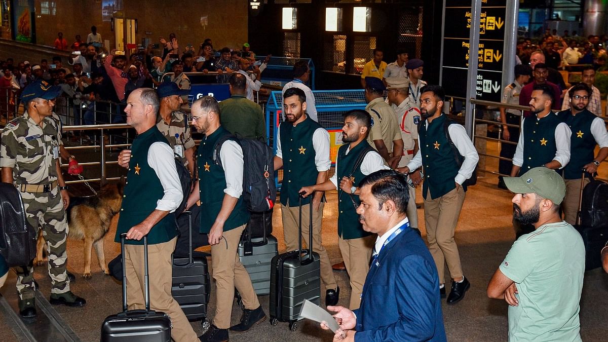 Pakistan cricket team reached Hyderabad  on Wednesday night to participate in the ICC World Cup 2023