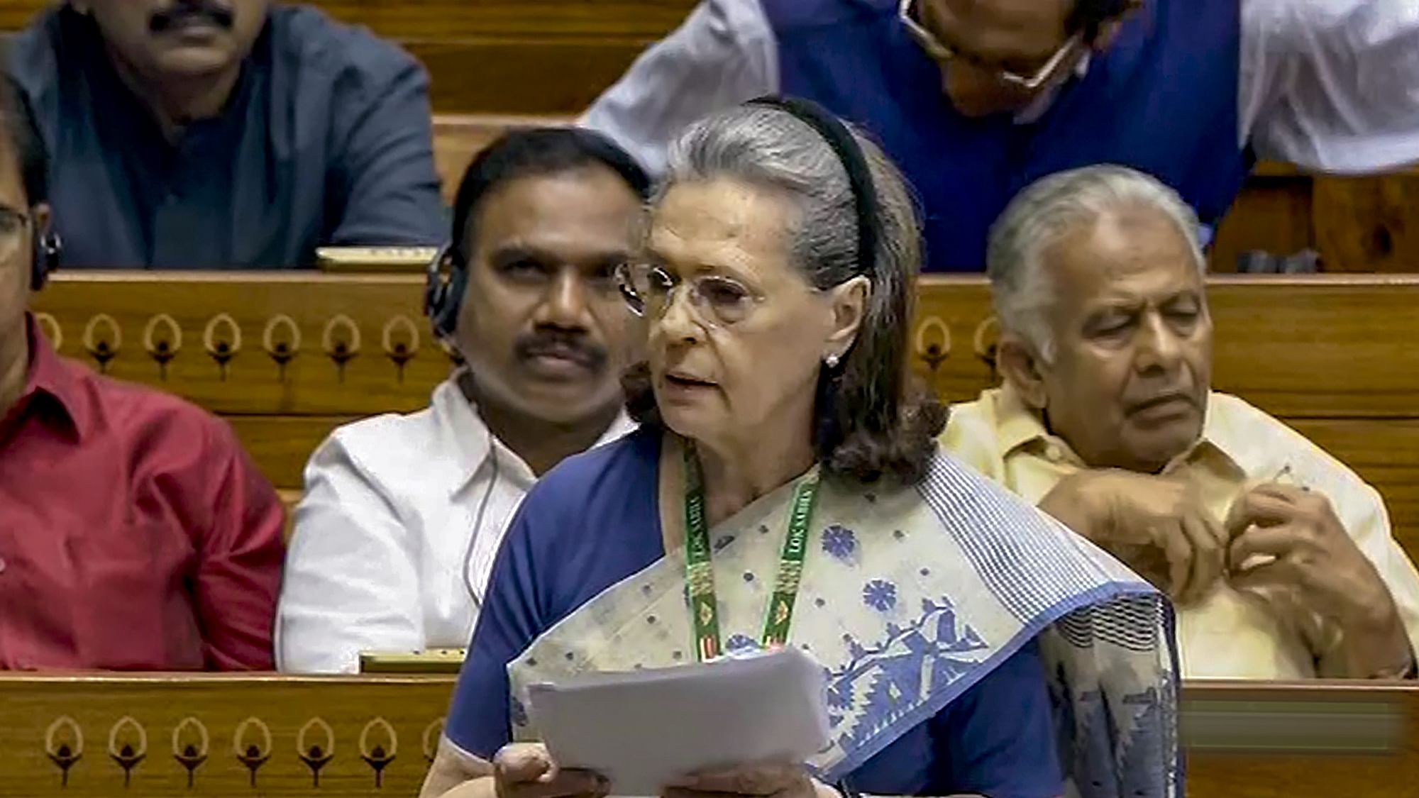 <div class="paragraphs"><p>"We support the Women's Reservation Bill," Congress leader Sonia Gandhi said as the debate on the 'Nari Shakti Vandan Adhiniyam' kicked off in Lok Sabha on Wednesday, 20 September.</p></div>