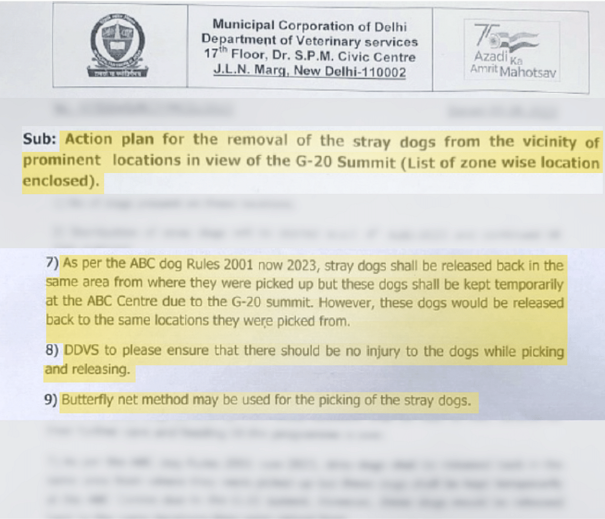 Metal wires were allegedly used to lift dogs up off the ground and huddle them into vehicles before the G20 Summit.