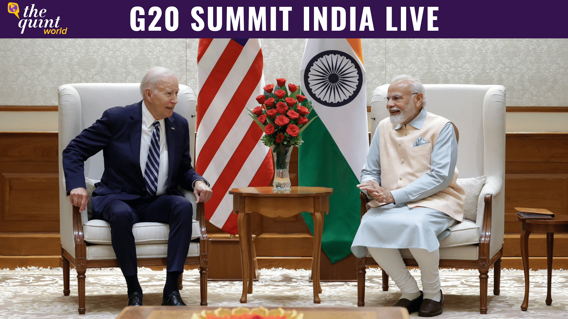 <div class="paragraphs"><p>Biden arrived in New Delhi for the summit at 7:00 pm, following which he went to PM Modi's residence to hold bilateral talks.</p></div>