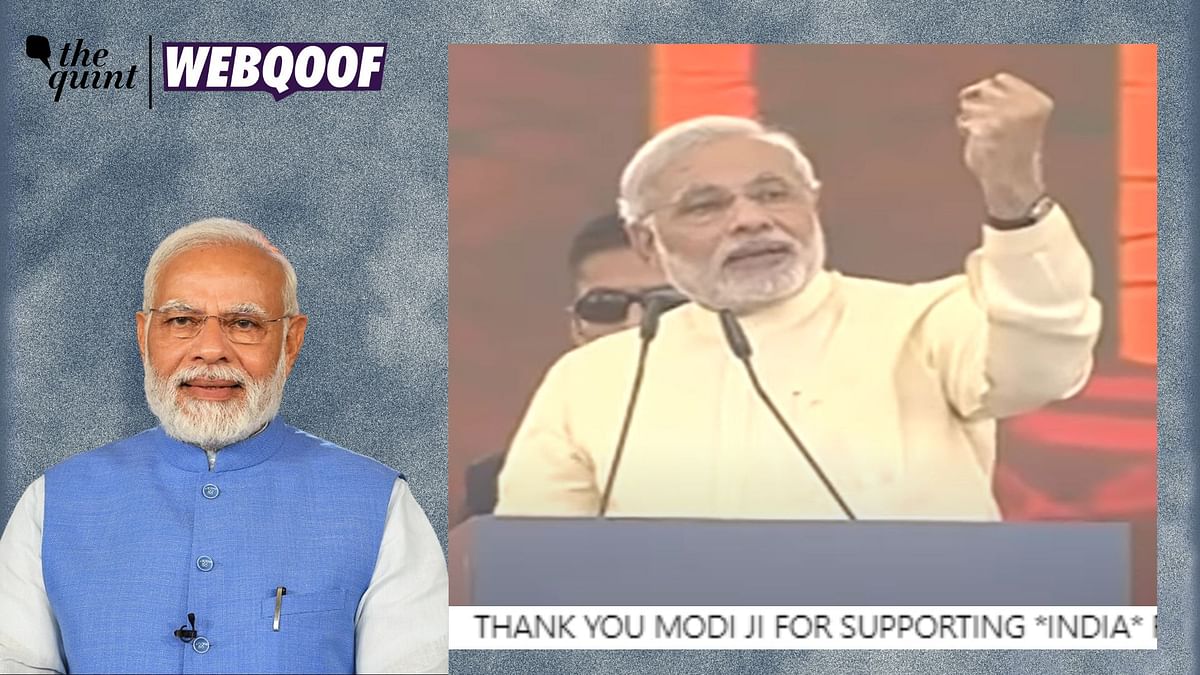  Old Clip Passed Off as PM Modi Expressing His Support for Opposition INDIA Bloc