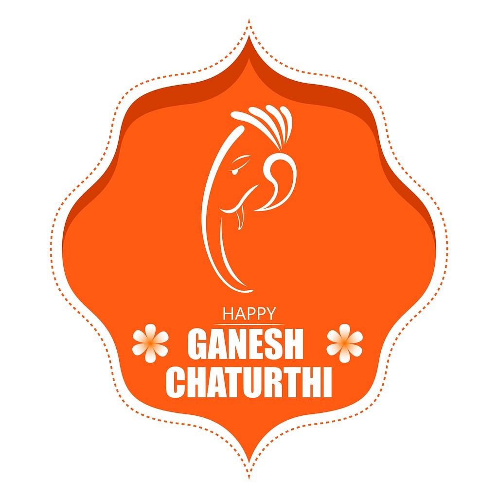 Red om symbol, Ganesha , ganpati transparent background PNG clipart |  HiClipart