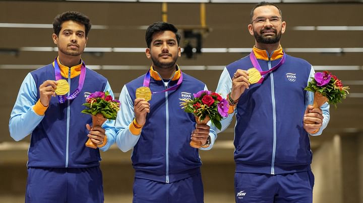 <div class="paragraphs"><p>The eighth gold medal of the 2023 Asian Games came in men's 50m Rifle 3 Positions team event.</p></div>