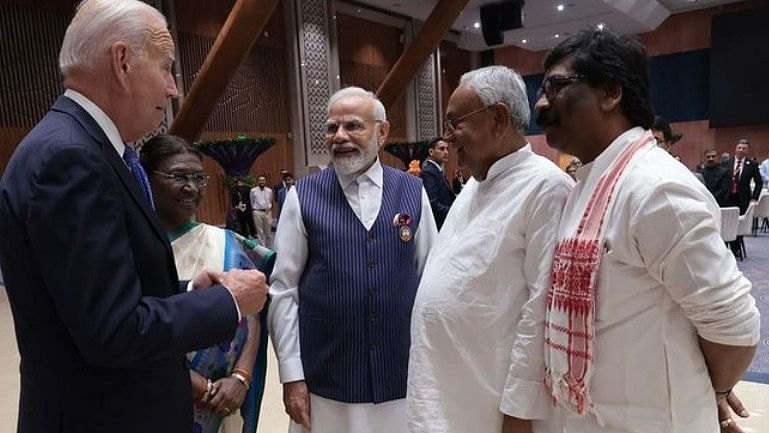 Photos | Nitish Kumar Chats with Biden, Modi Clicks Selfies: Murmu's G20 Dinner