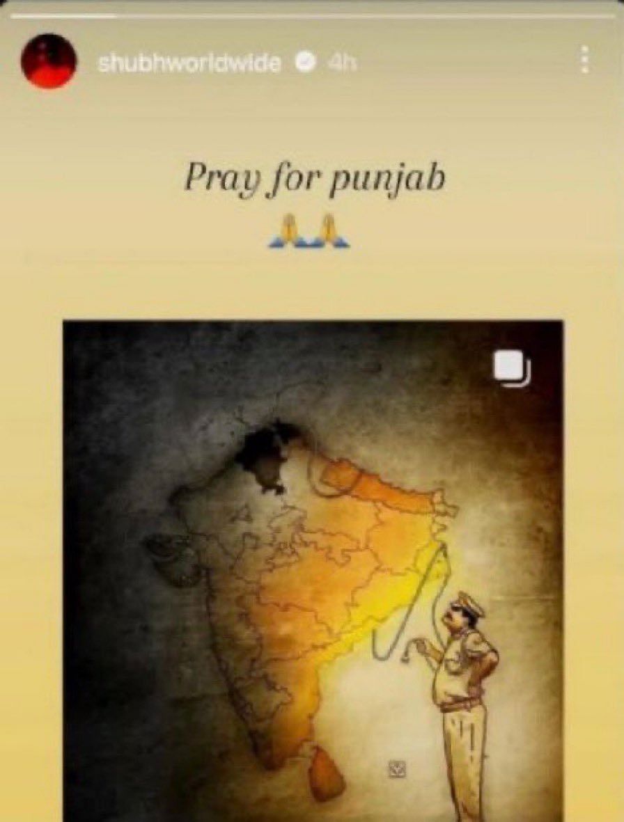 The singer faced backlash for an Instagram story he had shared in March 2023 which showed a distorted map of India.