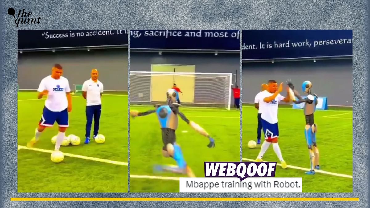Digitally Altered Video Passed Off as Kylian Mbappe Playing With a Robot