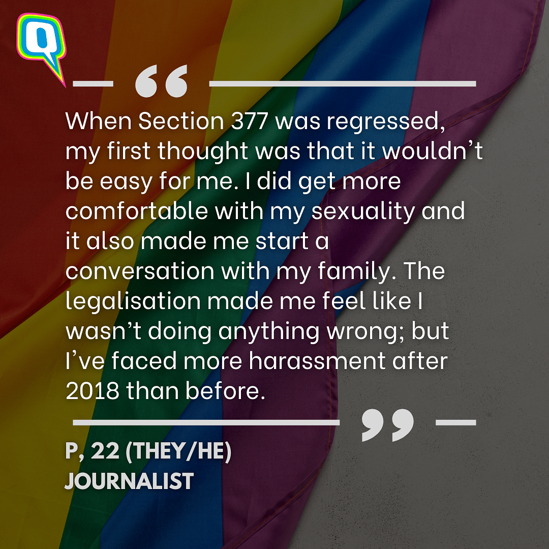 Filmmaker Onir, The Gay Gaze's Gurleen and a queer journalist talk to The Quint on 5 years of Section 377 judgement.