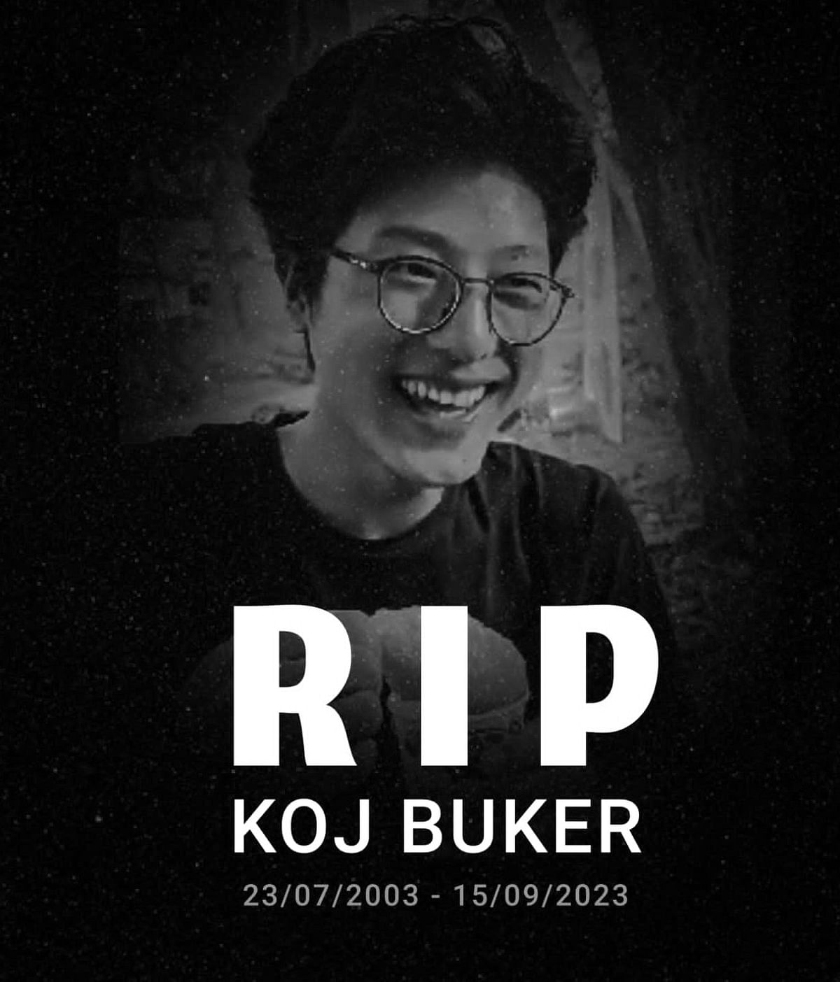 According to Koj Buker's friends, he wasn't able to clear his first-year exams due to internet issues.